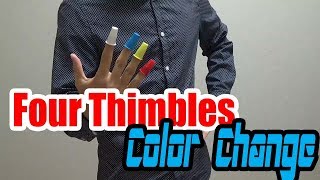 magic tricks tutorial/Four Thimbles Color Change/UHM