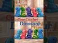 Mini Crochet Dinosaur Making 🦖 | Satisfying Amigurumi Process #crochet #handmade #crocheting #diy