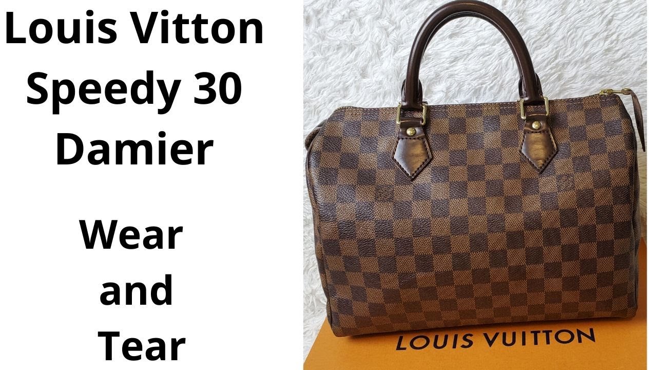 Common Wear and Tear of Louis Vitton Speedy 30 Damier - YouTube