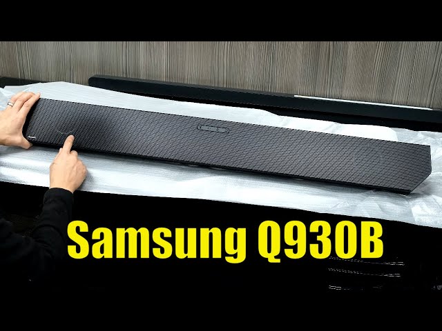 Samsung Q930B Dolby Atmos Soundbar 2022 Unboxing, Setup, Dimensions, Tests on TV, Music and Movies