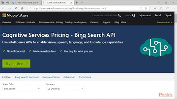 Implementing Azure Cognitive Services for Search:  Bing Autosuggest API | packtpub.com