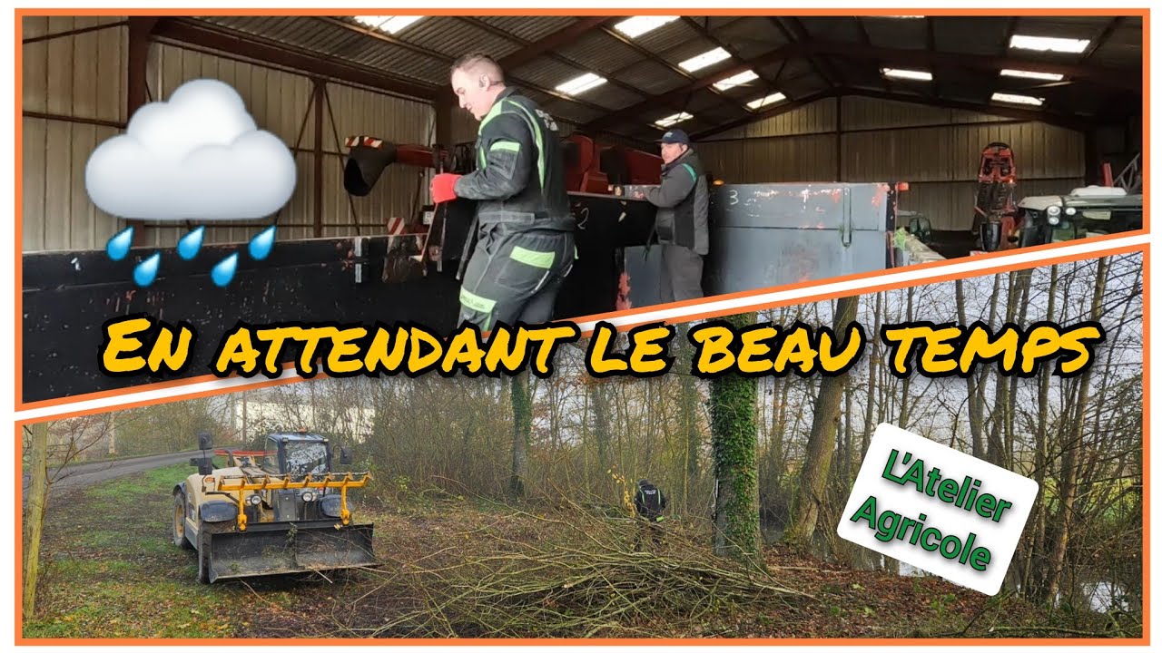Raybach 😉 On s'occupe en attendant le beau temps 🌧️😅 : démontage des ridelles ...
