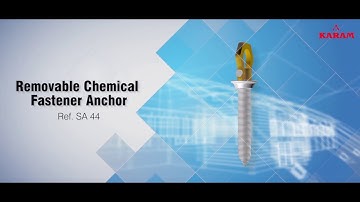 Install Removable Chemical Fastener Anchor| KARAM