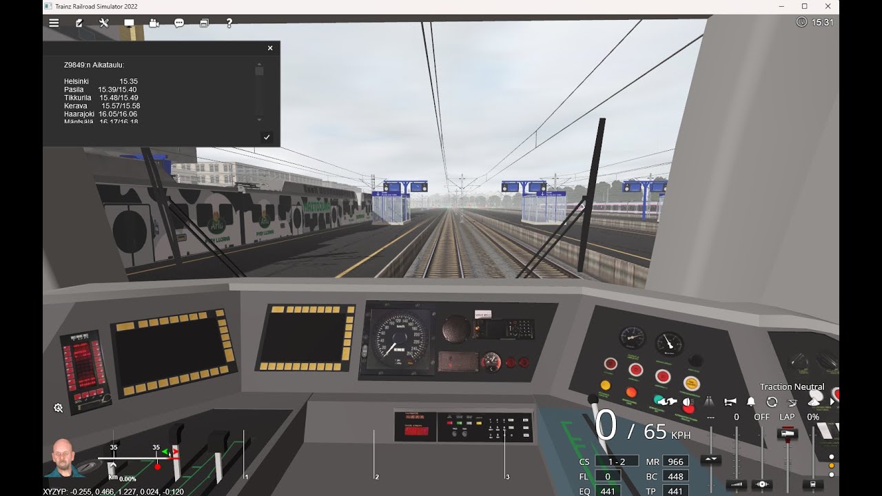 Helsinki - Kouvola Z9849 (Sm4 kalustolla, Kuulutukset)