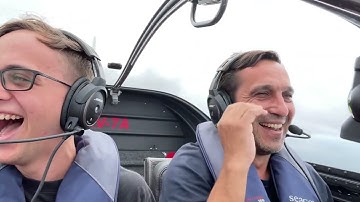 Surprise roll on a Vans RV-7A. My son’s first ! 😂