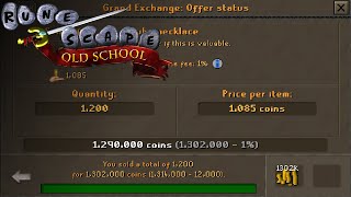 Ruby Necklace Money Making Method! | August Tries OSRS Money Making Methods ep.4