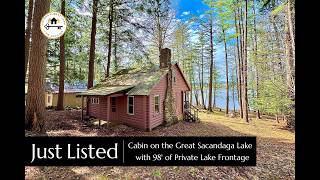 Lakefront Cabin on Great Sacandaga Lake with Private Sandy Beach 🏡🌊