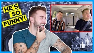 Video thumbnail of "Carpool Karaoke w/ Sam Smith ft  Fifth Harmony REACTION!  //  thatsNathan"