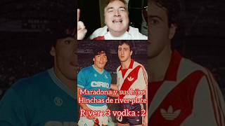 MARADONA Y SUS HIJOS DE RIVER PLATE #river #MARADONA #diego #hijos #veronica