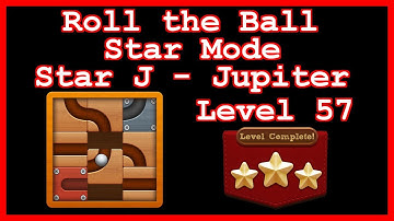 Roll the Ball Jupiter Level 57 (Star Mode - Star J) - Lösung Solution Walkthrough