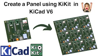 KiCad V6  - Tutorial - How to use KiKit plug-in to create an PCB Panel