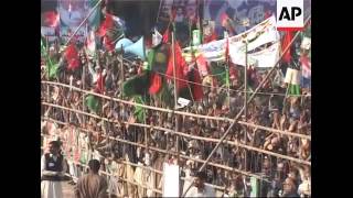 Asif Zardari hold election rally in Faisalabad