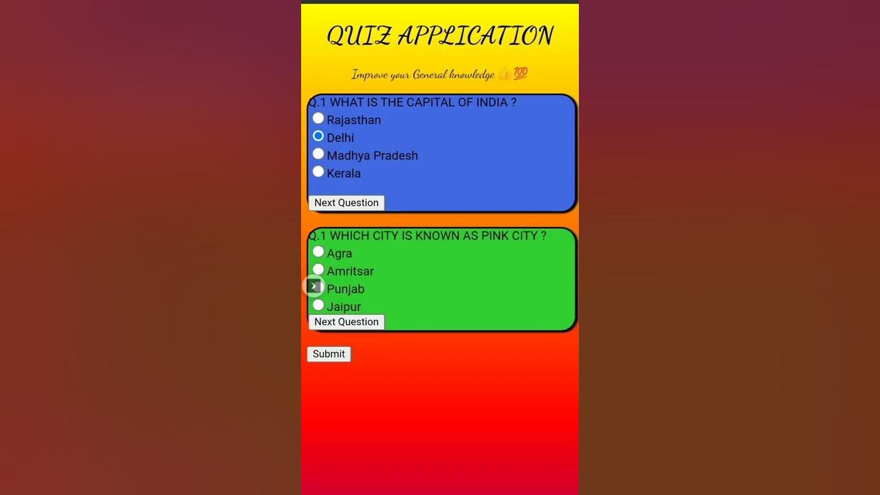 How to make Quiz app || Using css, javascript || #javascript #coding # ...
