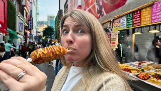 South Korean Street Food Tour (Gwangjang Market, Seoul) 🇰🇷 by Matt and Julia 20,433 views 3 months ago 21 minutes