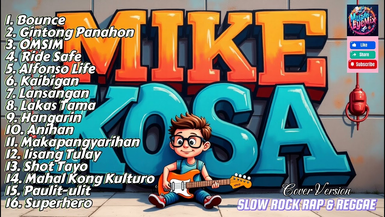 MIKE KOSA/ SLOW ROCK RAP & REGGAE Cover Version/ MusicEyeMix/ @TopTrending