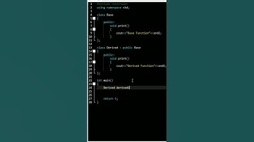 Function Overriding In C++ | #shorts #shortvideo #short #viral #cpp #code #coding