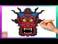 How To Draw Demon from Kpop Demon Hunters | Easy Drawing Tutorial