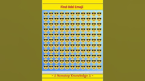 Find Odd Emoji || IQ Test || #short #shortvideo