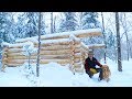 Log Cabin Sauna Build using Hand Tools, Ep. 13 | Wall Project | Duck Confit, Cast Iron Cooking