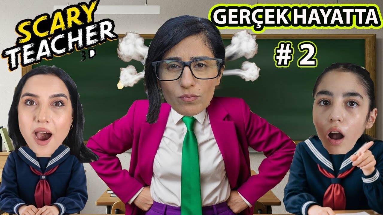 GERÇEK HAYATTA SCARY TEACHER DERSİNDE KOPYA ÇEKTİK!!