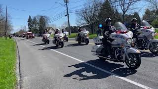 Funeral procession for Lt. Michael Hoosock