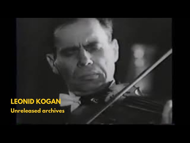 Leonid Kogan unreleased archives - YouTube