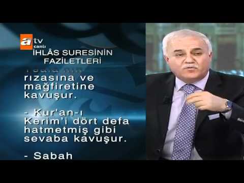 Nihat Hatipoglu- Ihlas suresi'nin fazileti