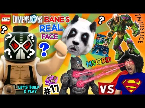BANE'S REAL FACE? Batman Vs. Superman Vs. Lex Luthor FIGHT! Lets Build & Play LEGO Dimensions #17