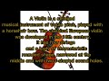 What is a violin  hear and read full text robinbeare