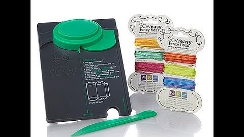 We R Memory Keepers Pillow Box Punch with Fancy Floss