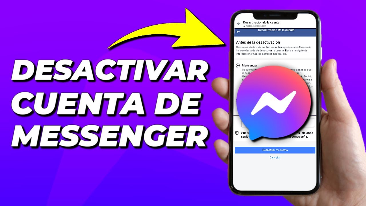 ⛔ Como DESACTIVAR TEMPORALMENTE mi CUENTA de Messenger (Paso a Paso) 🚀