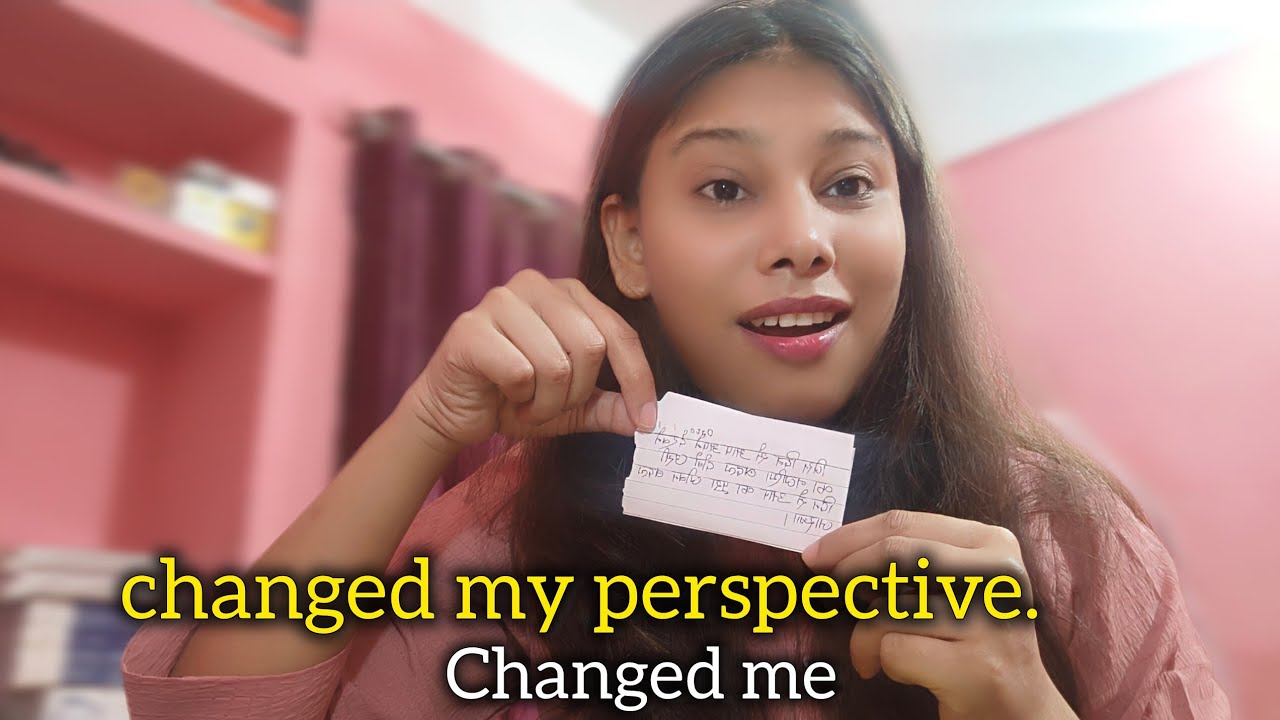 One line changed my entire perspective and Changed My life . YouTube