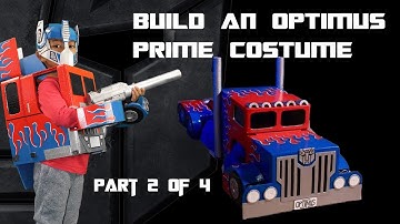 Make an Optimus Prime Cardboard Costume part 2 of 4 - DIY Tutorial