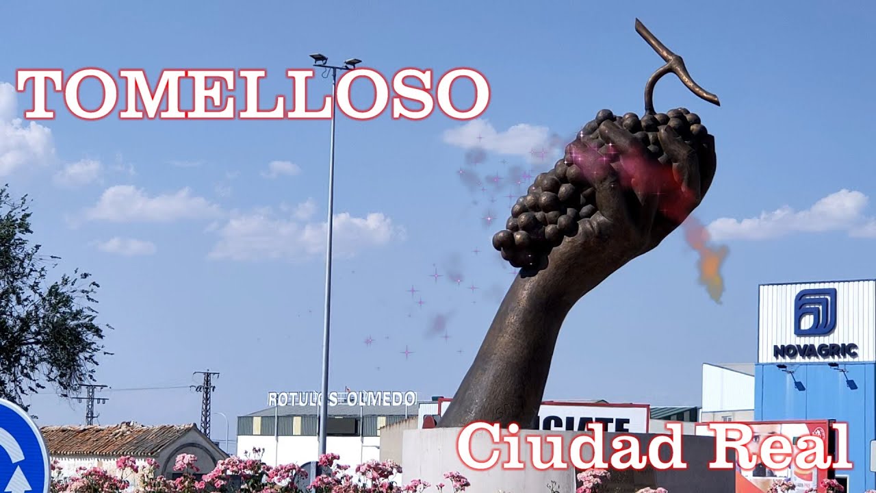 ТОМЕЛЛОСО, ЖИВОПИСНЫЙ ГОРОД ЛА МАНЧА (СЬЮДАД-РЕАЛЬ - ИСПАНИЯ) с помощью дрона