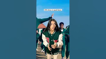 BTS Army in squid Game😁 #viralshort #comedy #btsaarmy #squidgame