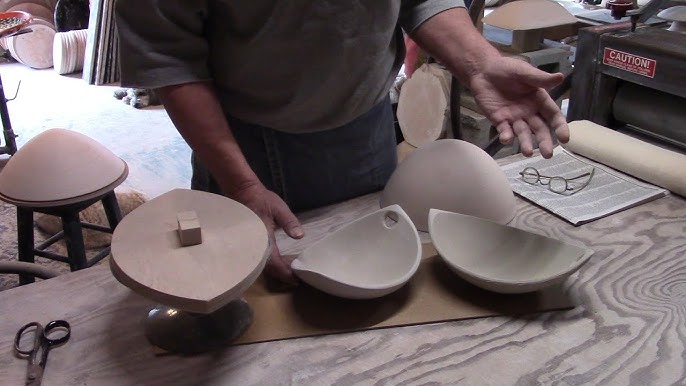 How to make clay hump molds from found forms.. 