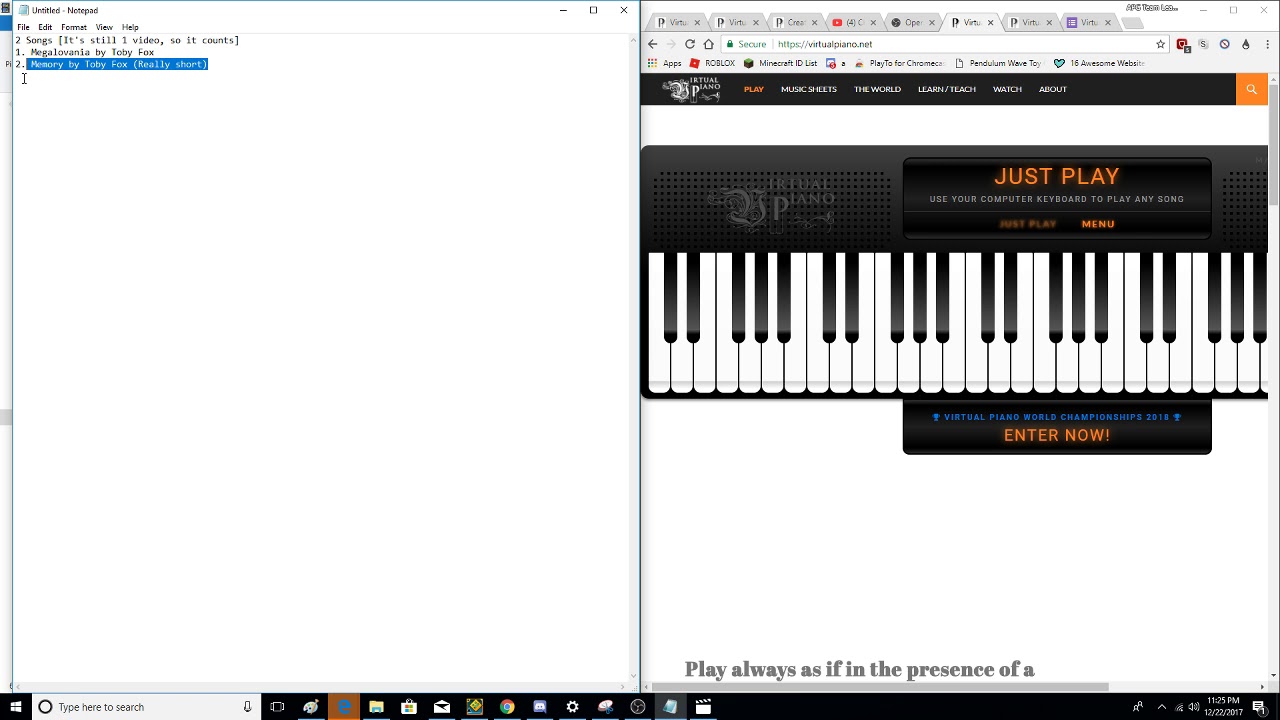 roblox piano megalovania sheet