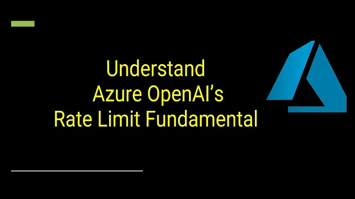 Basics of Rate Limit and Quota - Azure OpenAI