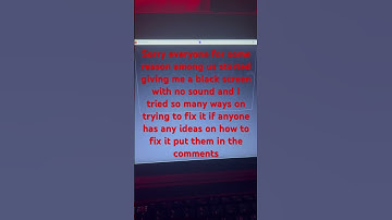 Sorry everyone among us is giving me a black screen