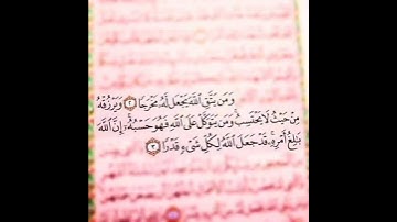 من سورة الطلاق ( ومن يتق الله يجعل له مخرجا) للشيخ عبد الباسط عبد الصمد