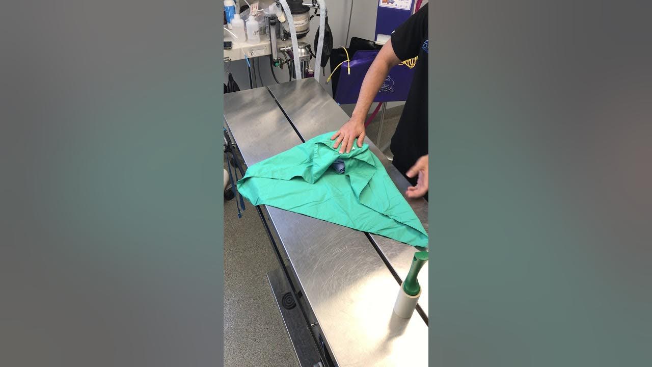 How to wrap a veterinary surgical pack YouTube