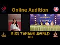 This is the first audition of miss tamang world 2021 mis tamang world 2021  online audition