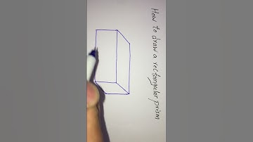 How to draw a rectangular prism/ Rectangular Prism  #Easygeometry #Geometry
