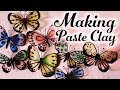 【レジン】失敗しないペーストクレイの簡単な作り方 蝶々のフラワーピック DIY Easy way to make paste clay Butterfly flower pick [Resin]