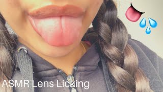 ASMR Intense Lens Licking and Mouth Sounds 👅💦