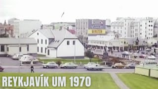 Reykjavík / Lækjartorg um 1970 - Gömul Litfilma