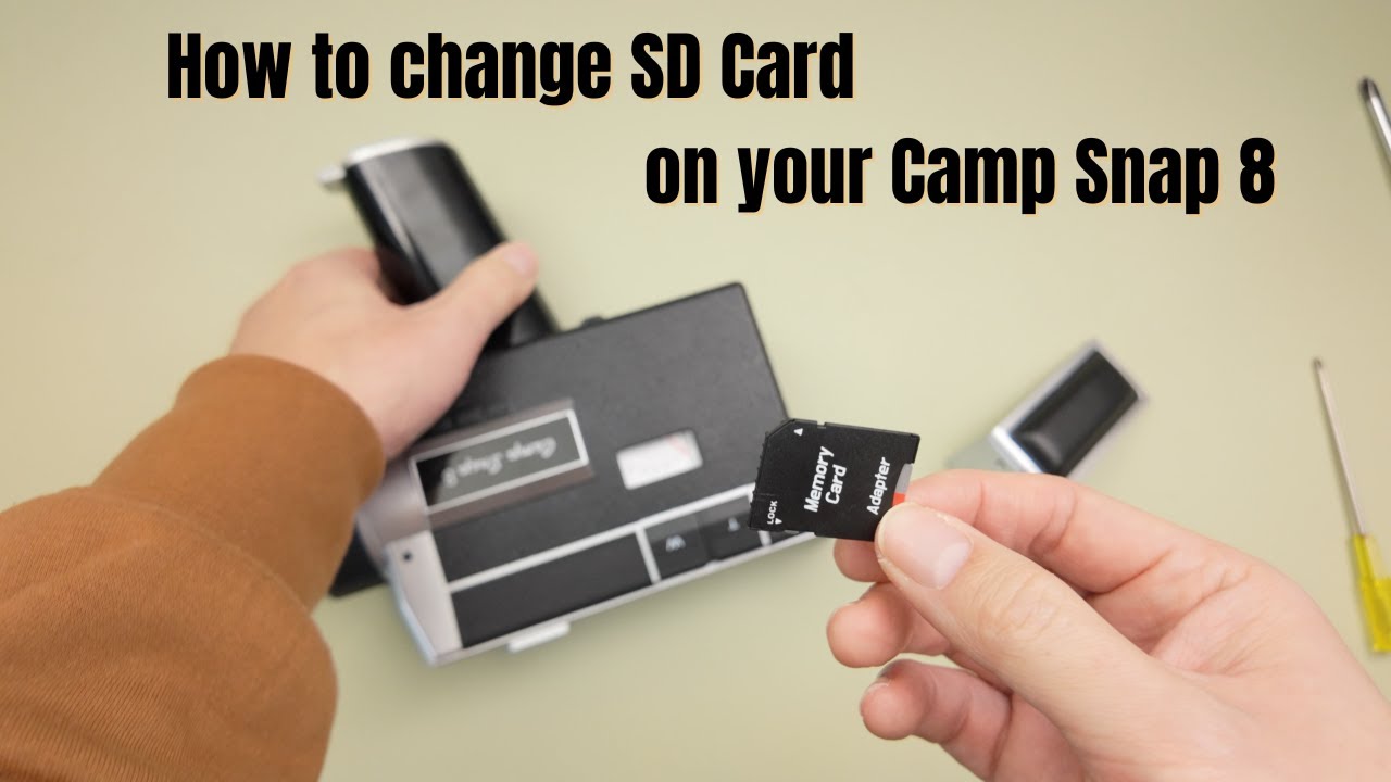 How to change SD card on your Camp Snap 8 Camcorder