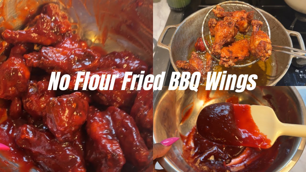 How to Make No Flour Fried Chicken Wings | Juicy BBQ Wings Recipe