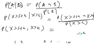 Stochastic process: Memoryless property of exponential distribution