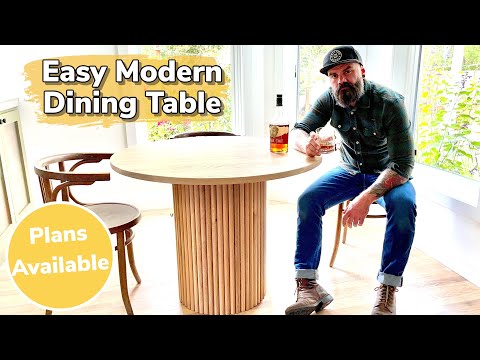 Crazy Easy Modern Dining Table || insanely easy table build